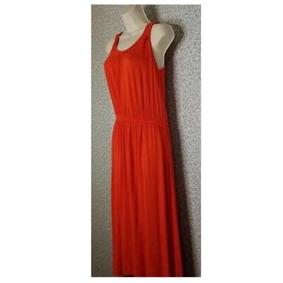 RXB Sleeveless Blouson Jersey T-Shirt Dress - Orange - Women's S - Picture 4 of 8